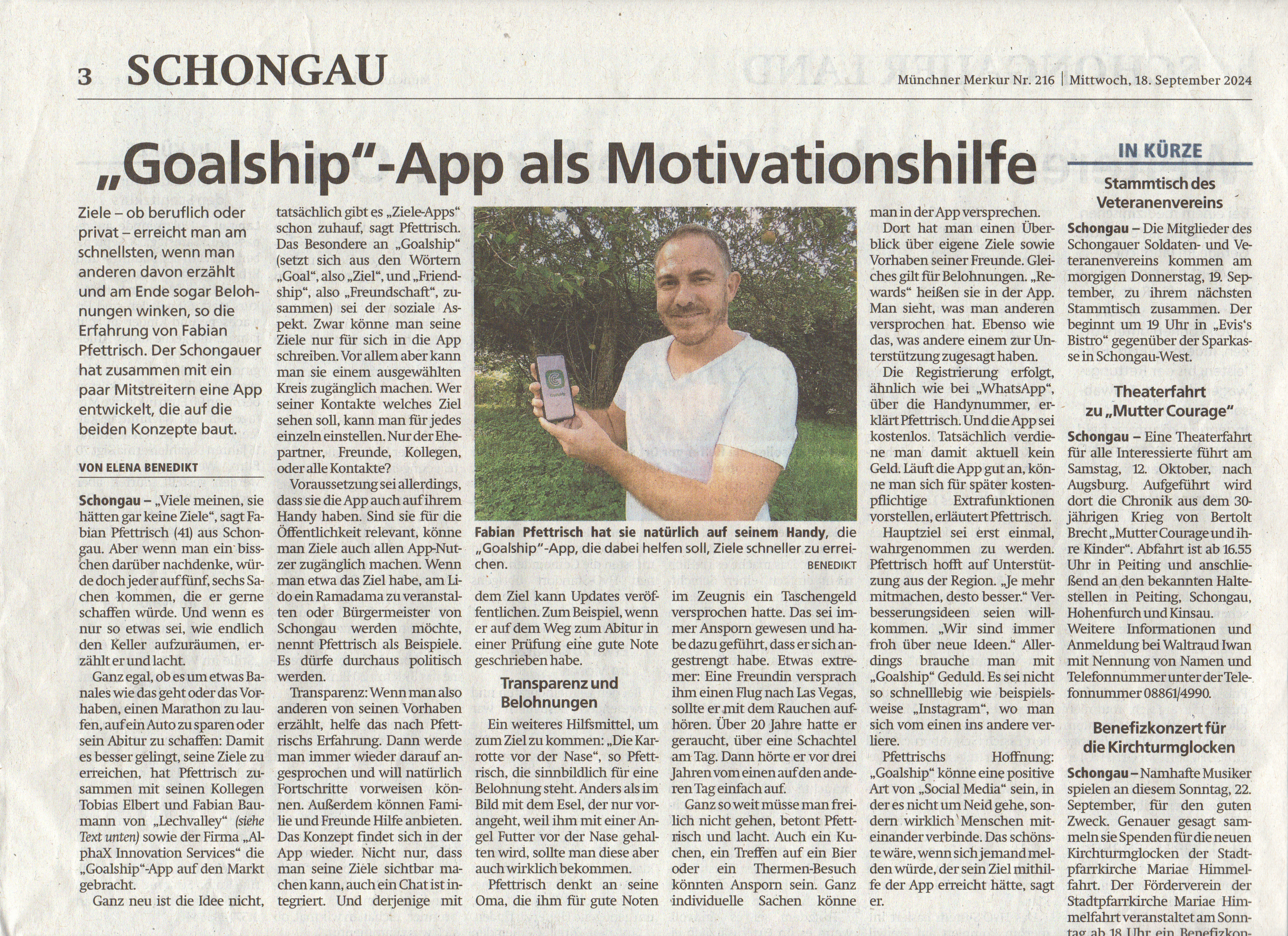 Artikel Schongauer Nachrichten Sept 24